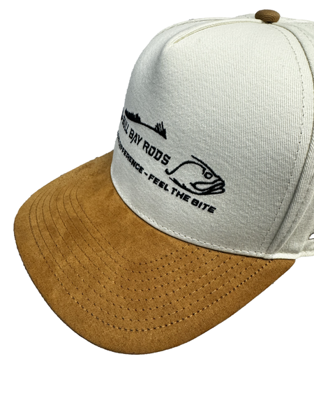 Bull Bay Cream & Tobacco Suede Hat